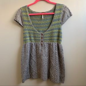 Anthropologie Free People babydoll sweater L